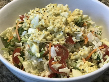 Summer Cabbage and Egg Salad