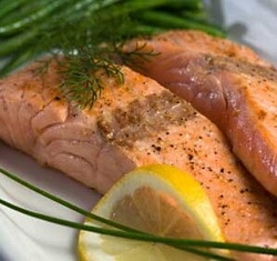Baked Salmon Fillet with Garlic & Rosemary